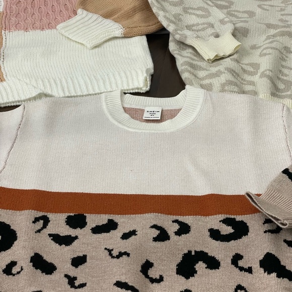 SHEIN Girls 4Y Leopard and Pastel Sweaters - Picture 5 of 11